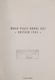 Tapa de When peace broke out