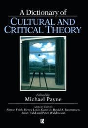 Tapa de A dictionary of cultural and critical theory