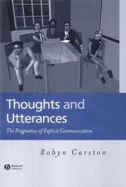 Tapa de Thoughts and utterances