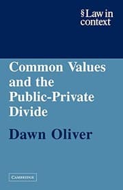 Tapa de Common Values and the Public-Private Divide
