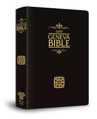 Tapa de 1599 Geneva Bible