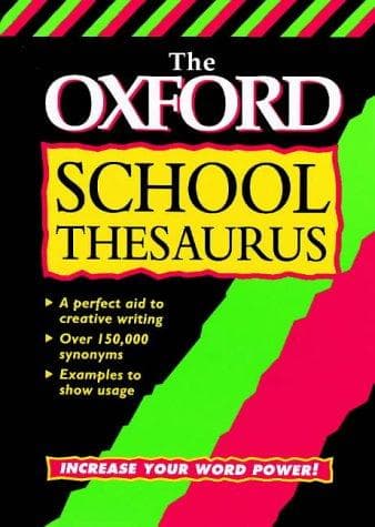 Tapa de The Oxford School Thesaurus