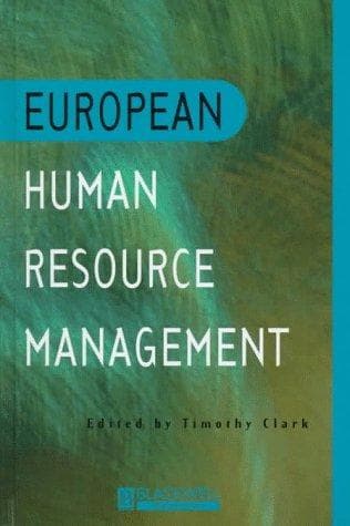 Tapa de European Human Resource Management