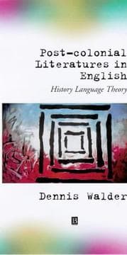 Tapa de Post-colonial literatures in English