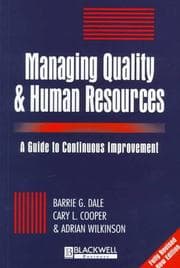Tapa de Managing quality and human resources