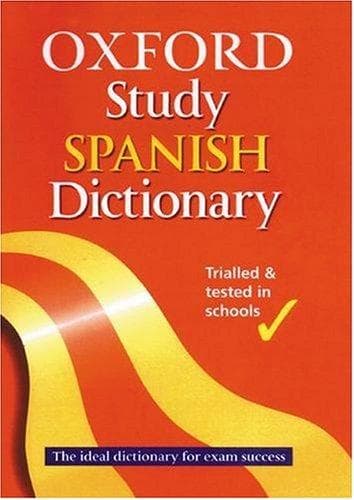 Tapa de Oxford Study Spanish Dictionary