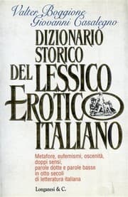 Tapa de Dizionario storico del lessico erotico italiano