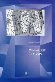 Tapa de Minimalist analysis