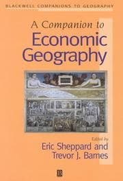 Tapa de A companion to economic geography