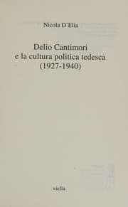 Tapa de Delio Cantimori e la cultura politica tedesca (1927-1940)