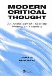 Tapa de Modern Critical Thought