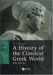 Tapa de A History of the Classical Greek World