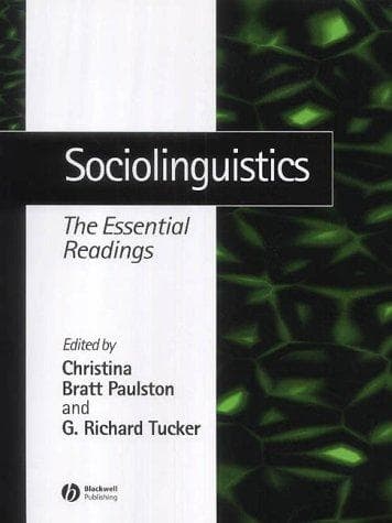 Tapa de Sociolinguistics