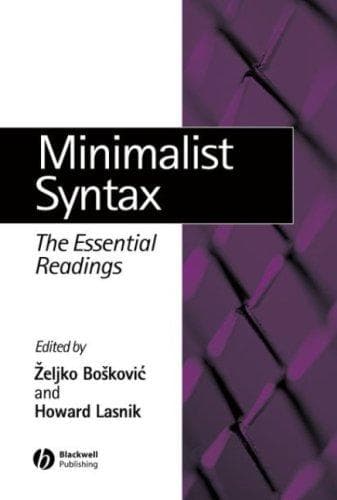 Tapa de Minimalist Syntax