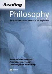 Tapa de Reading philosophy