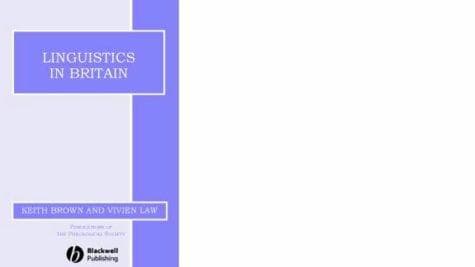 Tapa de Linguistics in Britain
