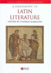 Tapa de A Companion to Latin Literature (Blackwell Companions to the Ancient World)