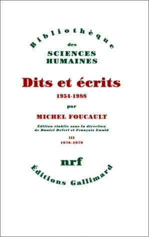 Tapa de Dits et écrits, 1954-1988