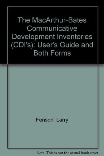 Tapa de Macarthur Communicative Development Inventories Complete Set