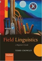 Tapa de Field Linguistics