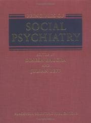 Tapa de Principles of social psychiatry