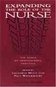 Tapa de Expanding the role of the nurse