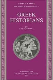 Tapa de Greek Historians (New Surveys in the Classics)