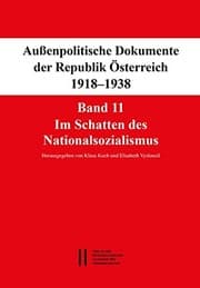 Tapa de Aussenpolitische Dokumente der Republik Österreich 1918-1938