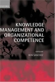Tapa de Knowledge Management and Organizational Competence