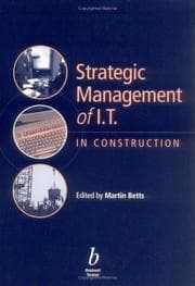 Tapa de Strategic Management of It in Construction