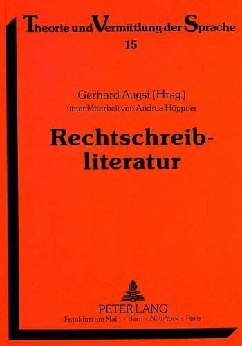 Tapa de Rechtschreibliteratur