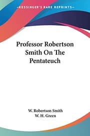 Tapa de Professor Robertson Smith On The Pentateuch