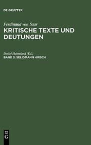 Tapa de Seligmann Hirsch
