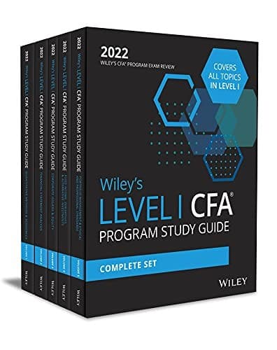 Tapa de Wiley's Level I CFA Program Study Guide 2022