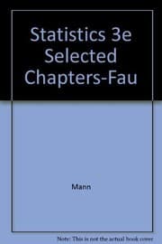 Tapa de Statistics 3e Selected Chapters-Fau