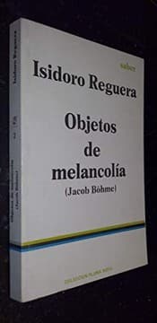 Tapa de Objetos de melancolía (Jacob Böhme)