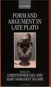Tapa de Form and argument in late Plato