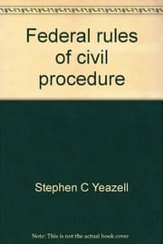 Tapa de Federal rules of civil procedure