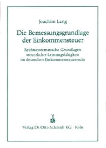 Tapa de Die Bemessungsgrundlage der Einkommensteuer