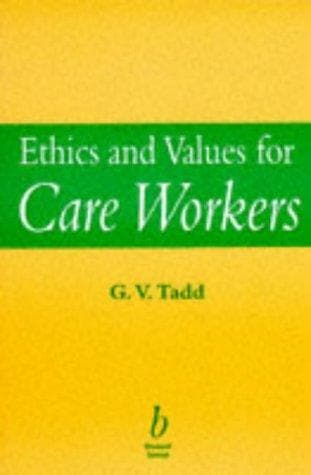 Tapa de Ethics and values for care workers