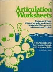 Tapa de Articulation worksheets