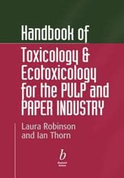 Tapa de Handbook of toxicology and ecotoxicology for the pulp and paper ndustry
