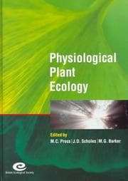 Tapa de Physiological plant ecology
