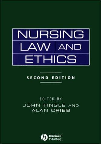 Tapa de Nursing law and ethics