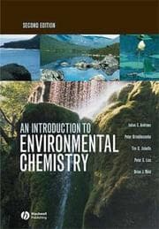 Tapa de An introduction to environmental chemistry