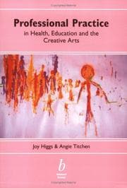 Tapa de Professional practice in health, education and the creative arts