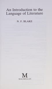Tapa de An introduction to the language of literature