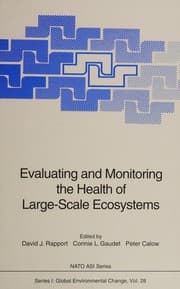 Tapa de Evaluating and monitoring the health of large-scale ecosystems