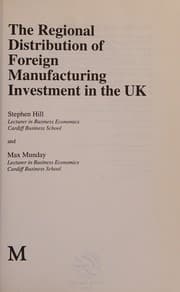 Tapa de Regional Distribution of Foreign Manufacturing Investment in the UK