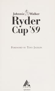 Tapa de Johnnie Walker Ryder Cup '89